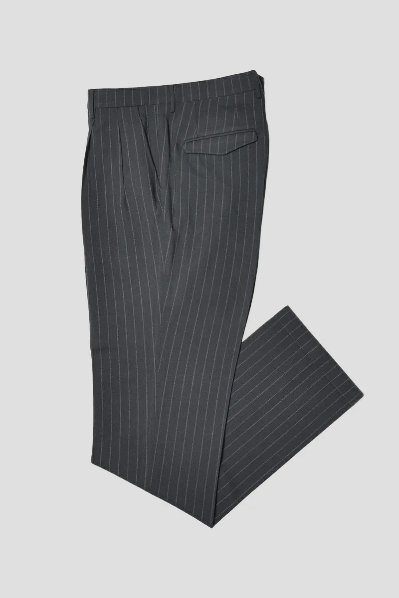 BERWICH Ανδρικό Γκρι Striped Trousers