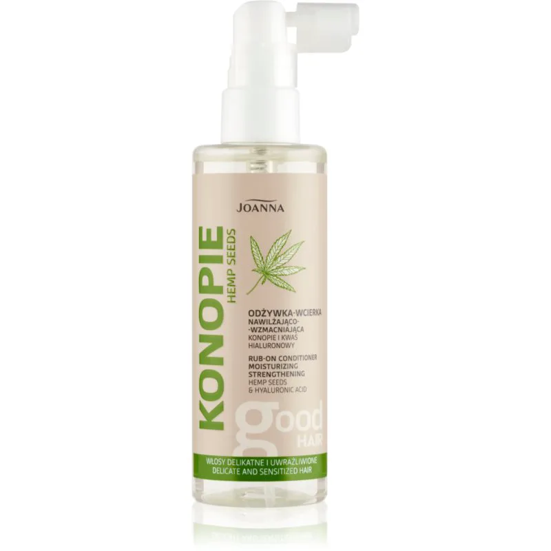 Joanna Cannabis δυναμωτικό μαλακτικό με φυτικά εκχυλίσματα για ευαίσθητο δέρμα της κεφαλής 100 ml
