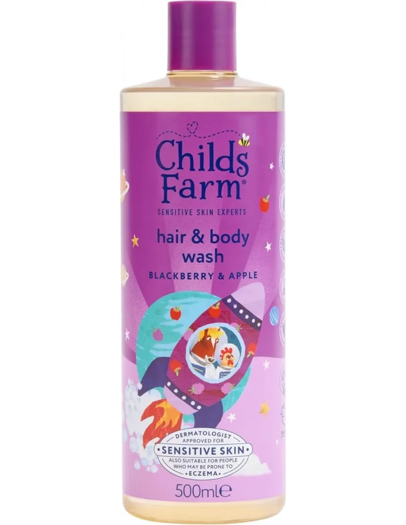 Hair & Body Wash Sensitive Skin Blackberry & Organic Apple 500ml