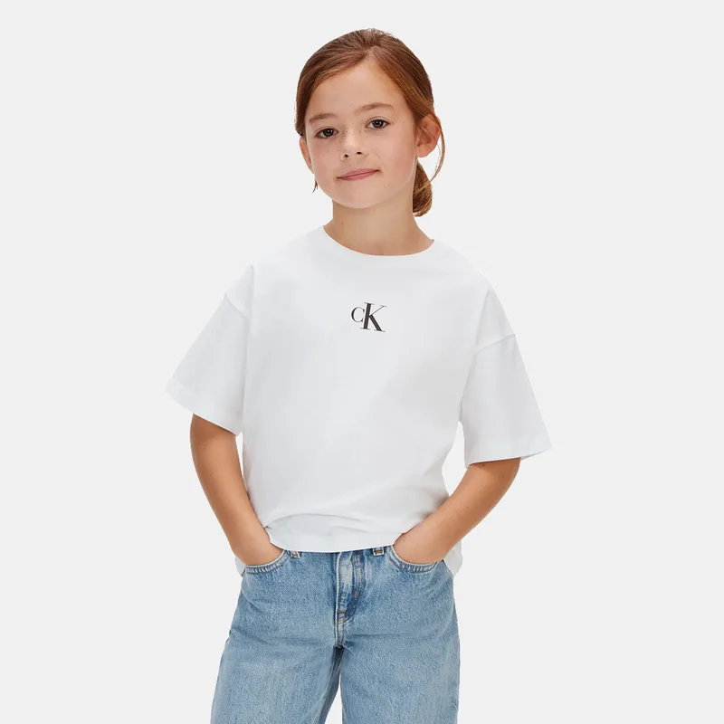 Calvin Klein Logo Boxy Παιδικό T-Shirt (9000271214_1726)