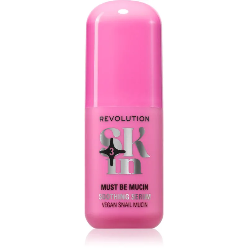 Revolution Skincare Go Gentle Vegan Snail Mucin Soothing Serum καταπραϋντικός ορός με ενυδατικό αποτέλεσμα 30 ml