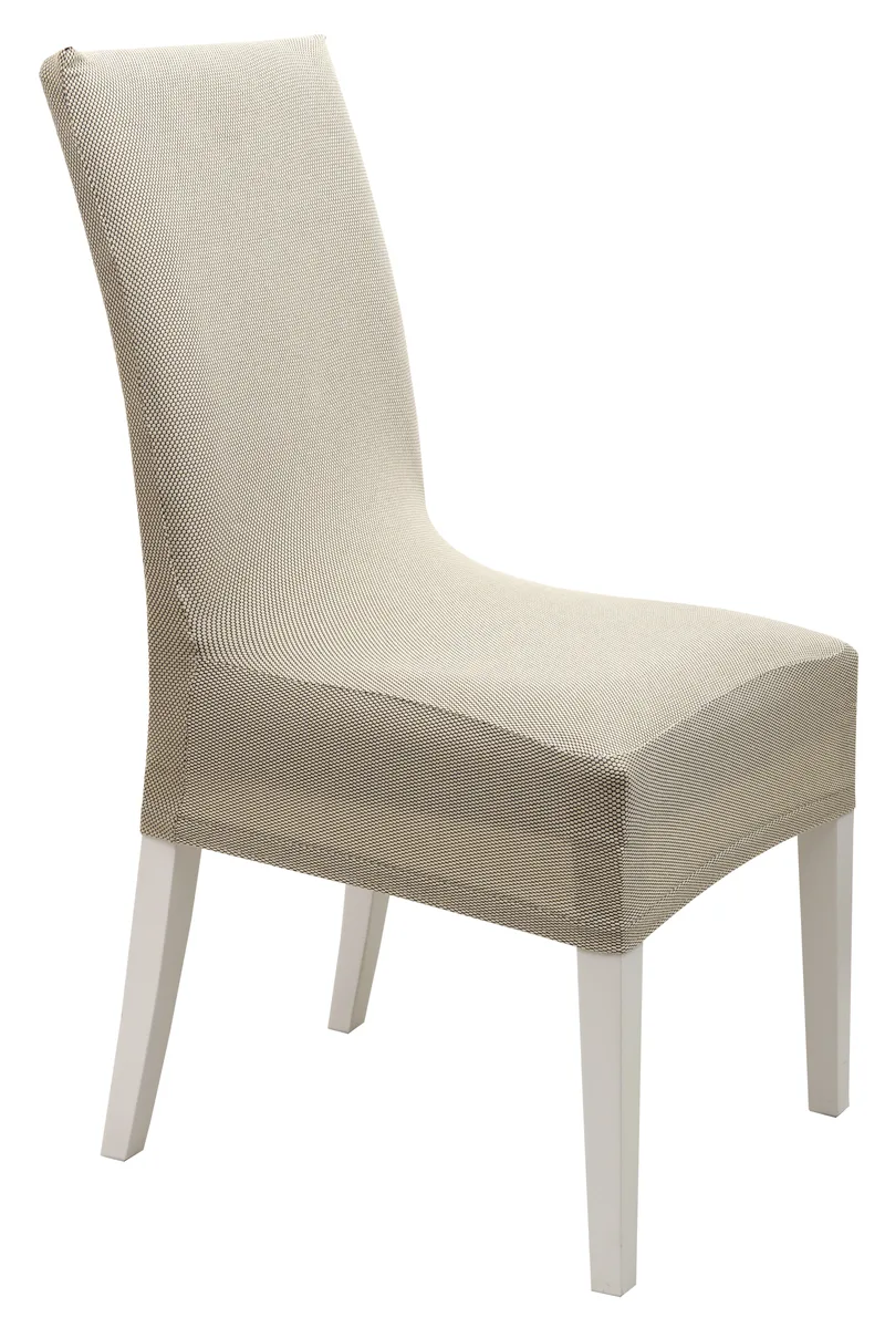 Κάλυμμα καρέκλας χωρίς βολάν ELEGANT BEIGE, VIOPROS