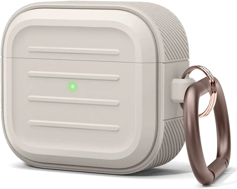 Elago Armor Hang Case - Θήκη Σιλικόνης για AirPods 3rd Gen - Stone (EAP3AM-ST)