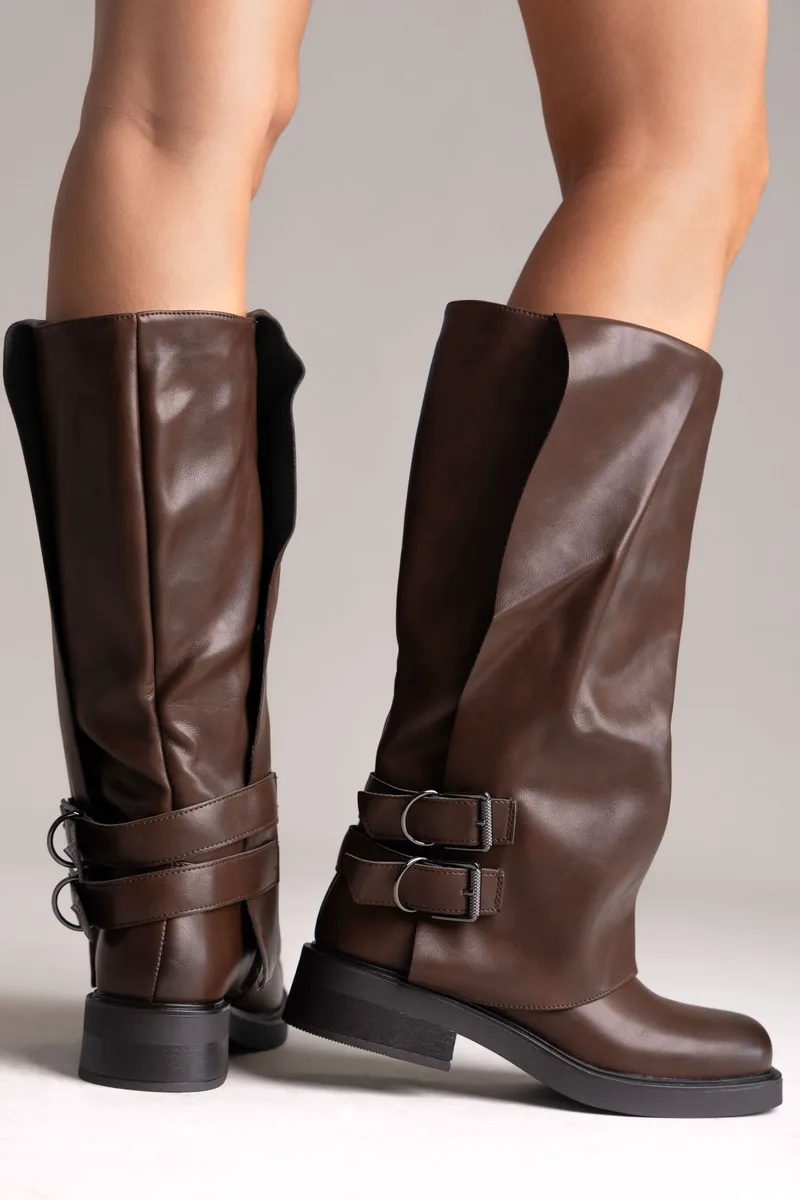 GOGO Boots Gaiter Design - 85-42 - Brown Matte