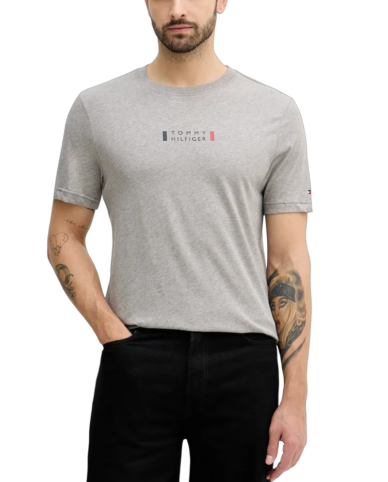 Ανδρικό T-shirt Γκρι Tommy Hilfiger MW0MW41453-P91