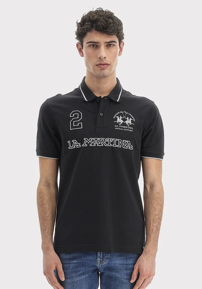 La Martina Polo της σειράς Man Polo - VMP306 PK001 B9180 Black Silver