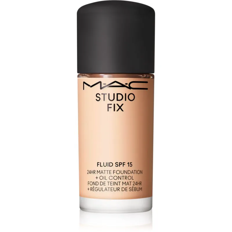 MAC Cosmetics Mini Studio Fix Fluid SPF 15 24HR Matte Foundation + Oil Control ματ μεικ απ SPF 15 απόχρωση NW13 15 ml