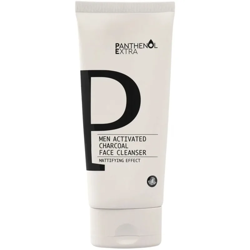 Panthenol Extra Men Activated Charcoal Face Cleanser Ήπιο Αφρίζον Gel Καθαρισμού Προσώπου με Ενεργό Άνθρακα Ιδανικό για Άνδρες με Λιπαρό ή με Τάση Ακμής Δέρμα 150ml