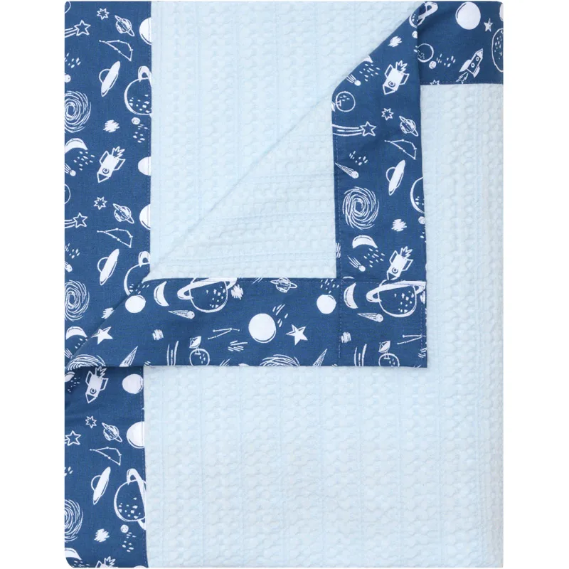 Κουβέρτα Πικέ Αγκαλιάς 70x100 Kentia Garnet Blue Waffle