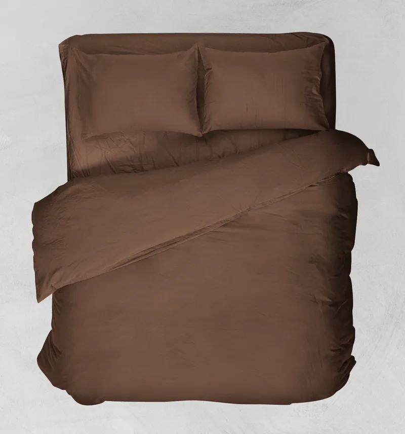 Σεντόνι μεμονωμένο μονό (160X260) BASIC CHOCOLATE, VIOPROS