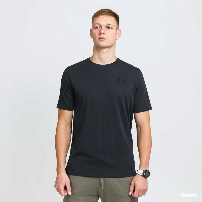T-shirt Under Armour Sportstyle Left Chest SS Tee černé M