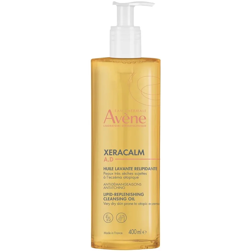 Avene Xeracalm A.D Huile Lavante Relipidante Λάδι Καθαρισμού Επαναλιπίδωσης για το Πολύ Ξηρό Δέρμα με Τάση Ατοπίας με Αντλία 400ml
