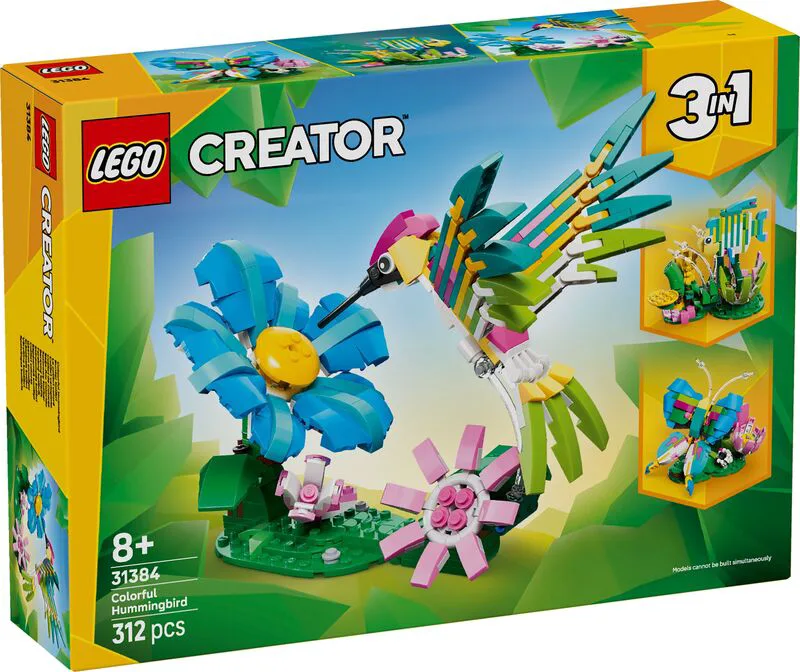 LEGO® Creator 3in1 Wild Animals: Colorful Hummingbird (31384)