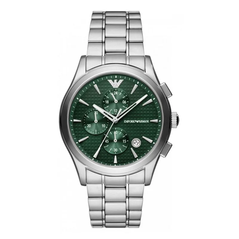 Emporio Armani Paolo Chronograph Silver Stainless Steel Bracelet AR11529