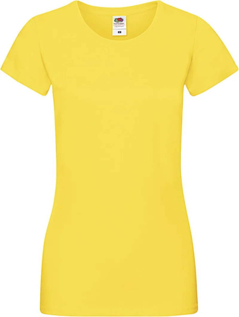 Lady-Fit Sofspun T Fruit of the Loom 61-414-0 Yellow
