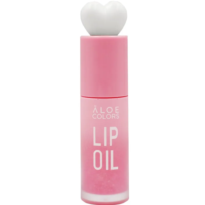 Aloe Colors Candy Drop Lip Oil Ενυδατικό & Θρεπτικό Λάδι Χειλιών με Γεύση Βανίλια Καρύδα & Ροζ Φυσικό Χρώμα 10ml Ροζ