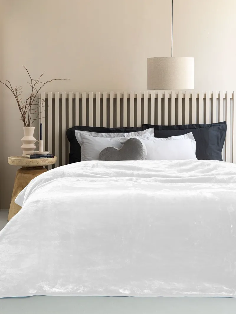 ΚΟΥΒΕΡΤΑ ΥΠΕΡΔΙΠΛΗ PALAMAIKI HOME FANI OFFWHITE (220X240CM)