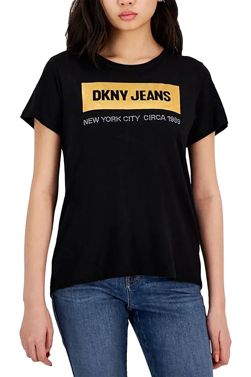 Μπλούζα Κοντομάνικη DKNY Logo E23FCDNA-BLK Γυναικείο