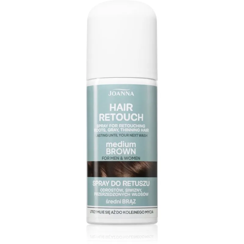Joanna Hair Retouch Spray σπρέι για κάλυψη των γκρίζων Medium Brown 75 ml