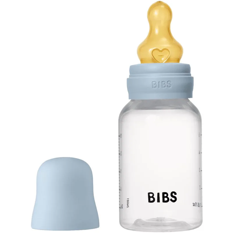 BIBS Anti-Colic Baby Bottle Latex μπιμπερό κατά των κολικών με θηλή καουτσούκ Baby Blue 150 ml