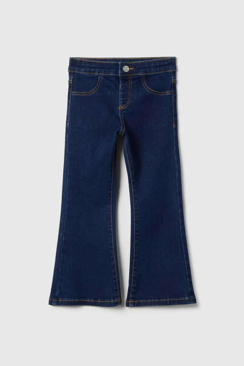 OVS παιδικό τζιν παντελόνι καμπάνα Flare Fit - 002551281 Denim Blue Σκούρο