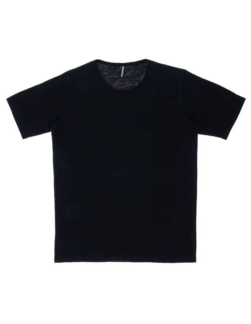 Cotton t-shirt Vactive Basic σε μαύρο χρώμα
