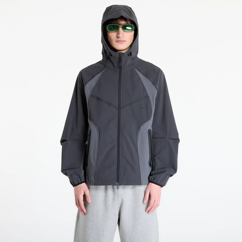 Μπουφάν Nike Tech Men's Dri-FIT Woven Full-Zip Color-Block Windrunner Jacket Anthracite/ Iron Grey/ Black XL