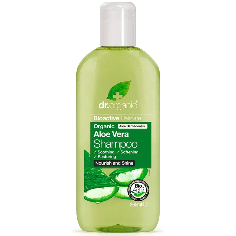 Dr Organic Aloe Vera Shampoo Σαμπουάν για Ενυδάτωση με Βιολογική Αλόη Βέρα Ιδανικό για Ξηρά Μαλλιά 265ml