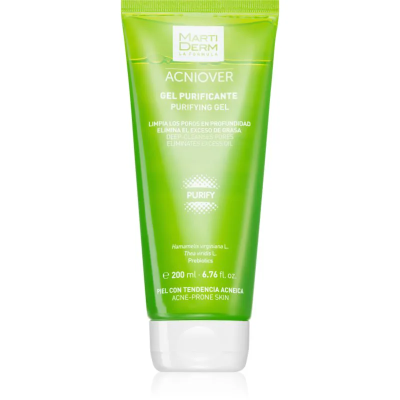 MartiDerm Acniover Purifying Gel τζελ καθαρισμού κατά της ακμής 200 ml
