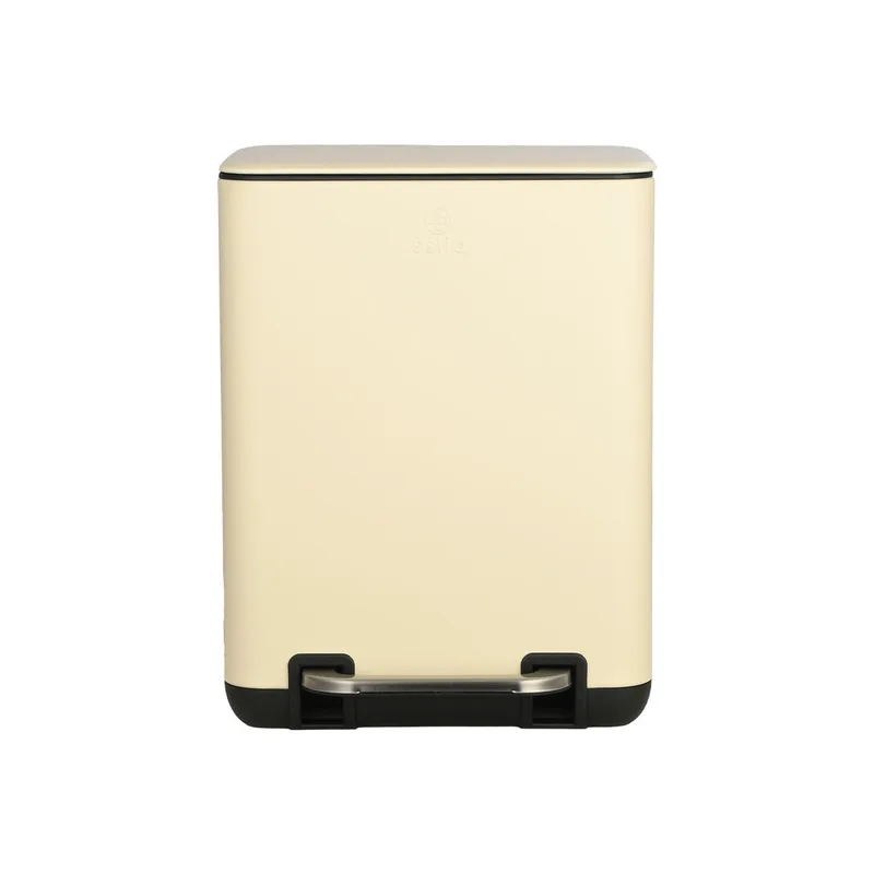 Χαρτοδοχείο Μπάνιου Cubic Soft Close 6Lt Ivory 24.1x21.3x31.6cm