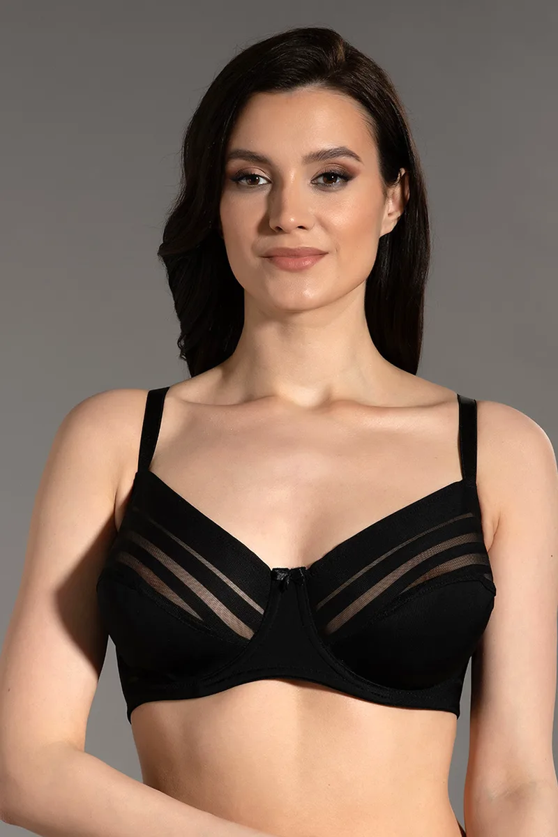 New Bra γυναικείο σουτιέν χωρίς φορμάρισμα με μπανέλα (C, D Cup)-34-8070b