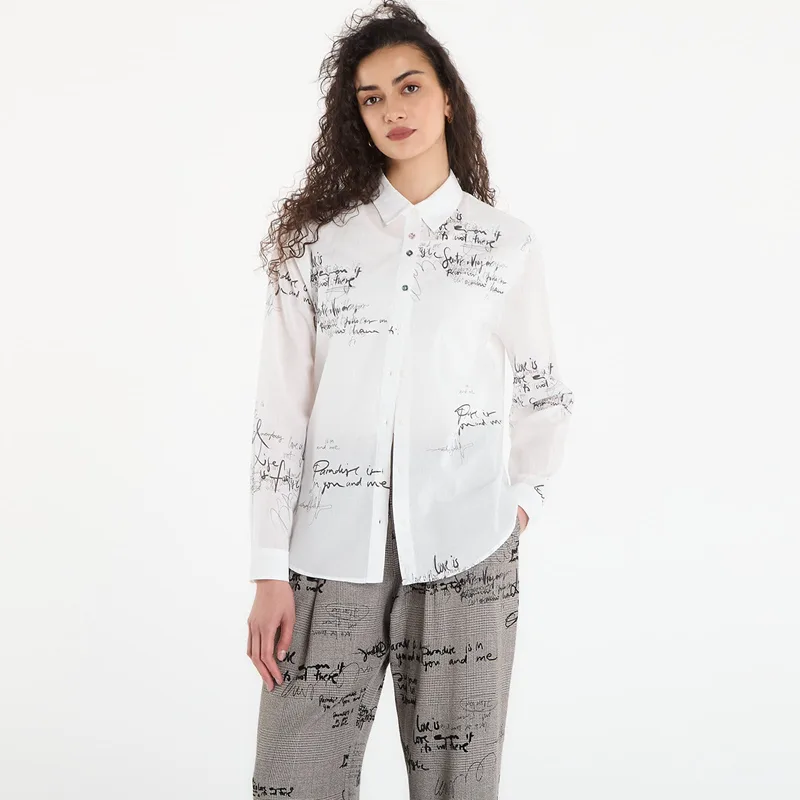 Πουκάμισο Desigual Cam Bask Shirt White L