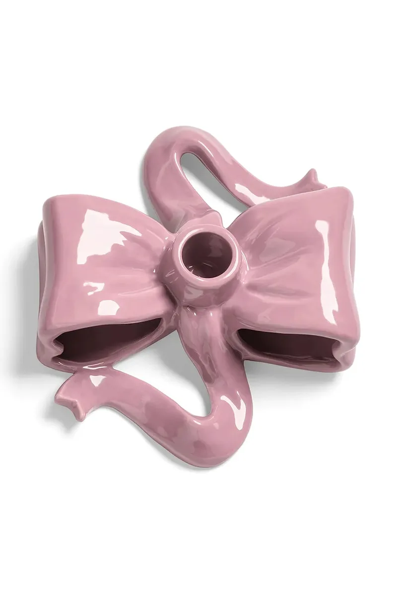 Διακοσμητικό κηροπήγιο &k amsterdam ribbon pink