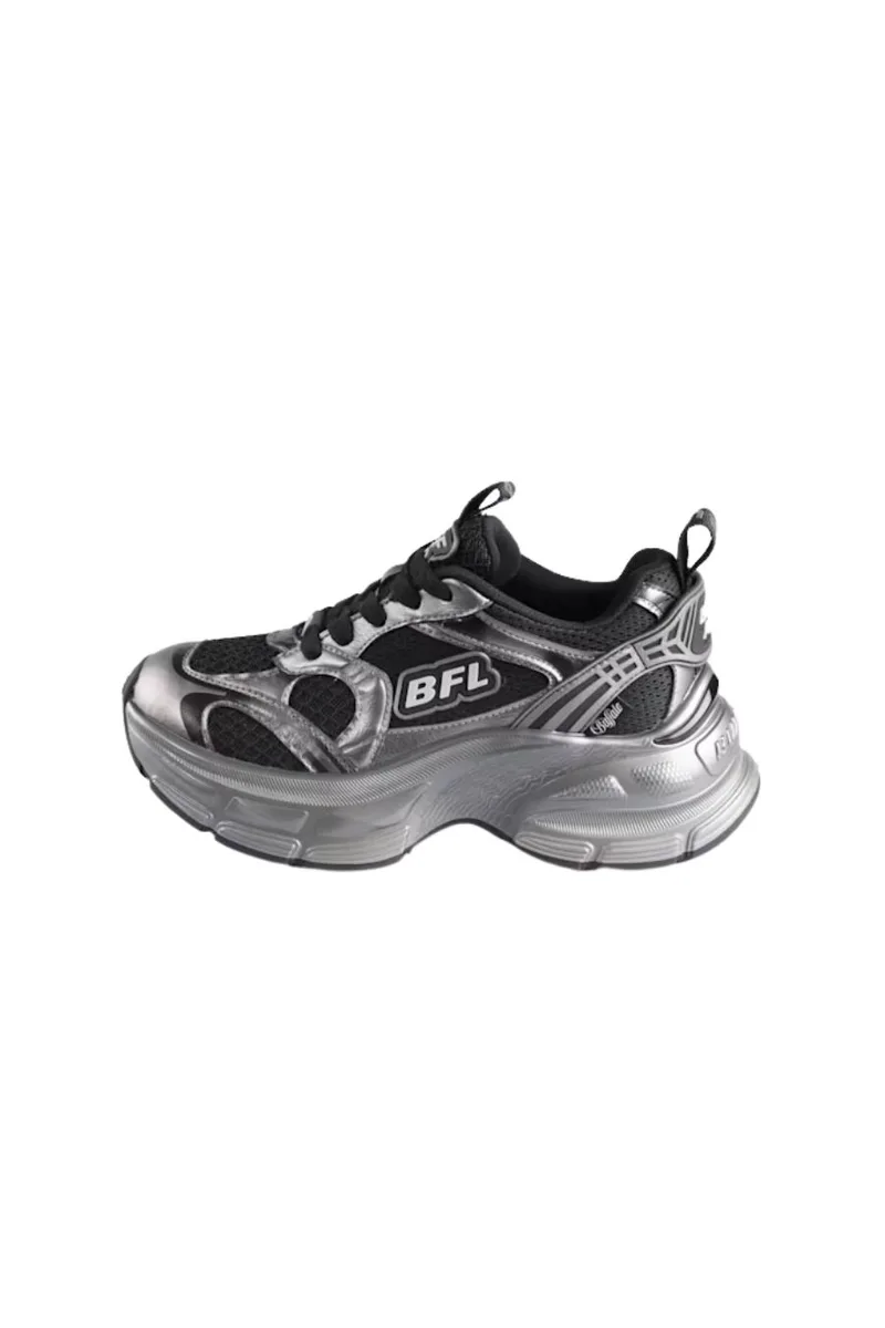 BUFFALO Γυναικεία Sneakers RIDR – Ασημί Μαύρα-1636556-BLACK