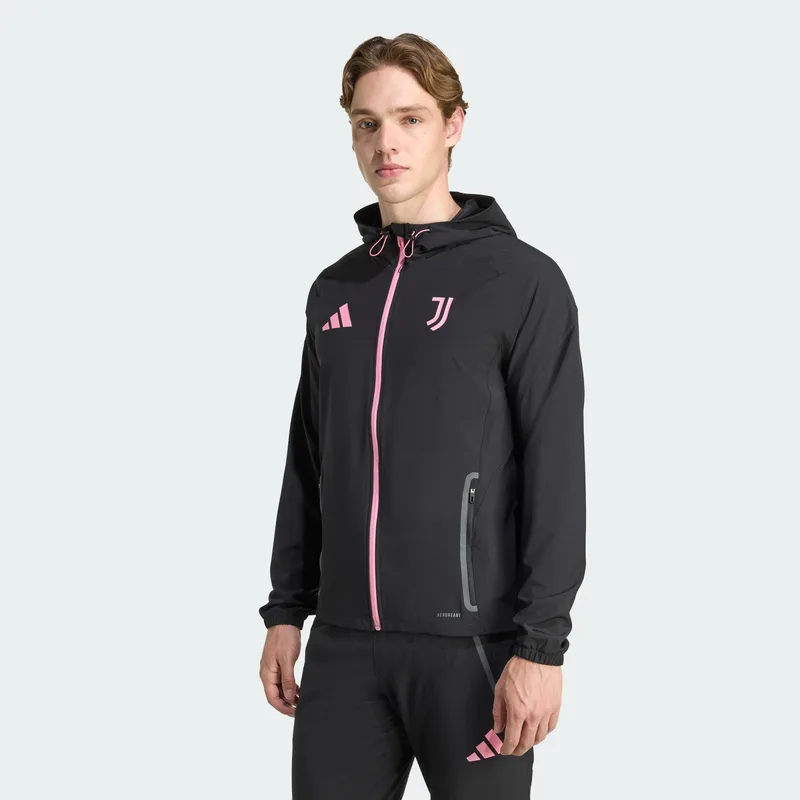 adidas Juventus FC Tiro 25 Competition Vis Tech Travel Ανδρικό Αδιάβροχο Μπουφάν Προπόνησης (9000251053_63201)