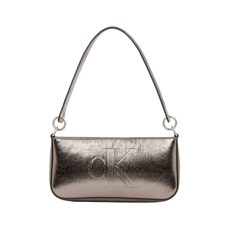 Γυναικεία Τσάντα Ώμου Calvin Klein K60K612732 ADA Ατσαλί