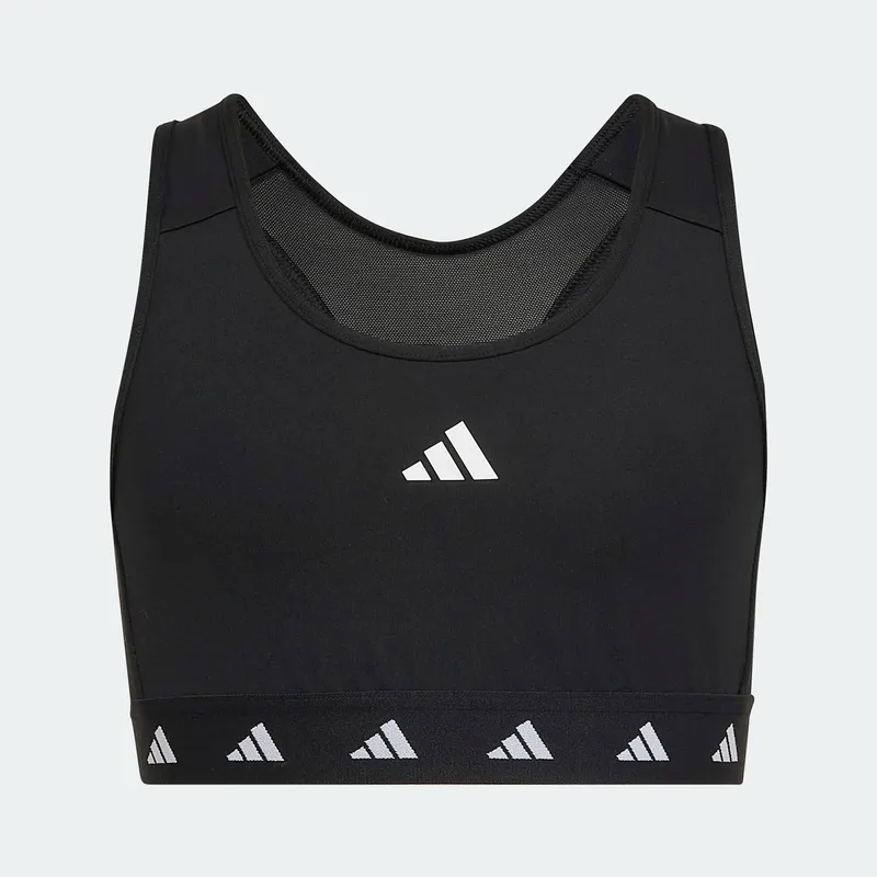 ADIDAS GIRLS AEROREADY TECHFIT SPORTS BRA ΜΑΥΡΟ