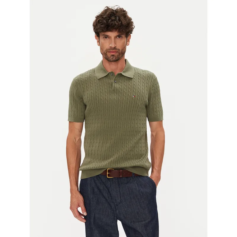 Tommy Hilfiger Polo MW0MW40701 Πράσινο Regular Fit