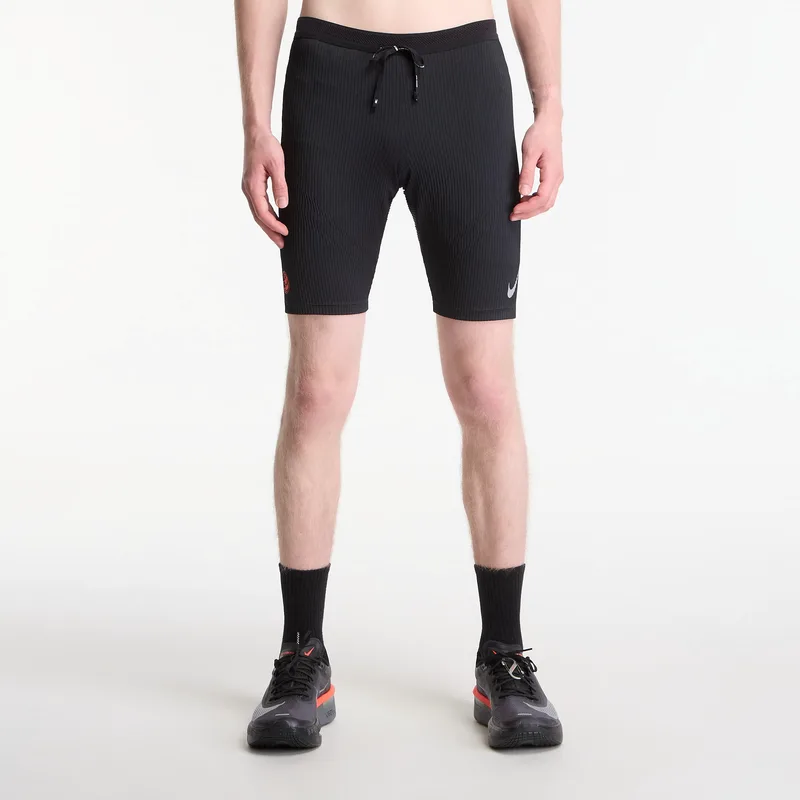 Κολάν Nike AeroSwift Men's Dri-FIT ADV Brief-Lined 1/2-Length Running Tights Black/ Dk Smoke Grey/ Bright Crimson M
