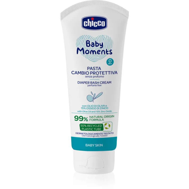 Chicco Protective Diaper Cream κρέμα για την καθημερινή περιποίηση του μωρού για παιδιά από τη γέννηση 100 ml