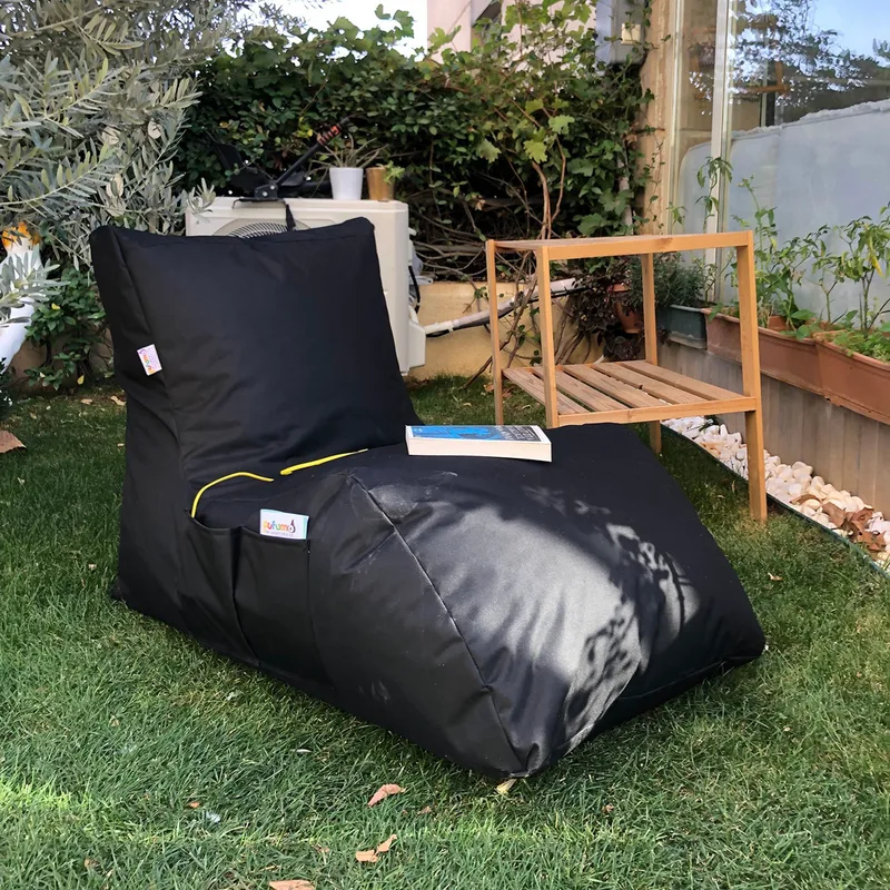 Πουφ Πολυθρόνα Κήπου Daybed - Black 535Pft1130 (60x75x110)