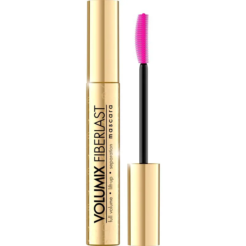 Eveline Cosmetics Volumix Fiberlast Χρυσό μάσκαρα για όγκο και διαχωρισμό των βλεφαρίδων 10 ml