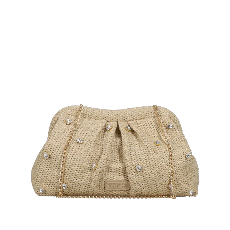 Μπεζ clutch τσαντάκι