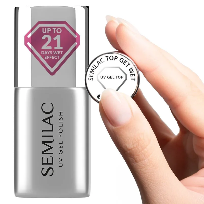 Semilac UV Gel Polish Top Get Wet Top Coat (7ml)