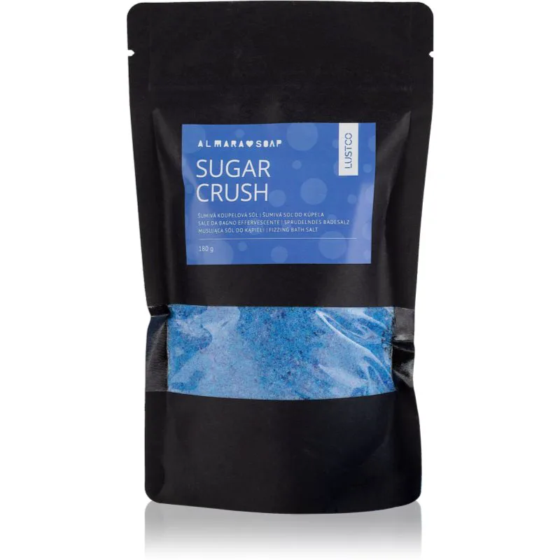 Almara Soap Bath Salt Sugar Crush χρωματιστό αλάτι για το μπάνιο με άρωμα λουλουδιών 180 γρ