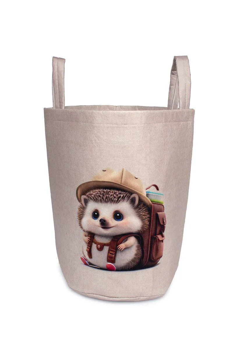 Παιδικό Καλάθι Αποθήκευσης Dimcol Hedgehog 45 50x30x45 cm Μπεζ Υφασμάτινο