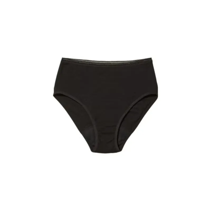 Allmatters Black High Waist Periodic Underwear L