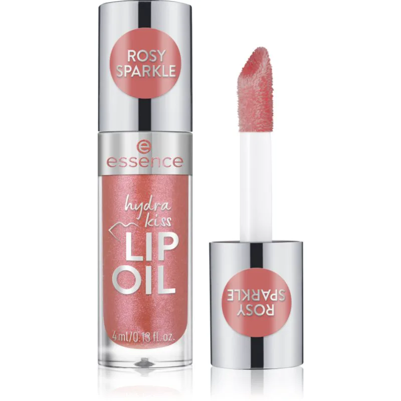 essence Hydra Kiss ενυδατικό λάδι για τα χείλη απόχρωση 11 Rosy Sparkle 4 ml