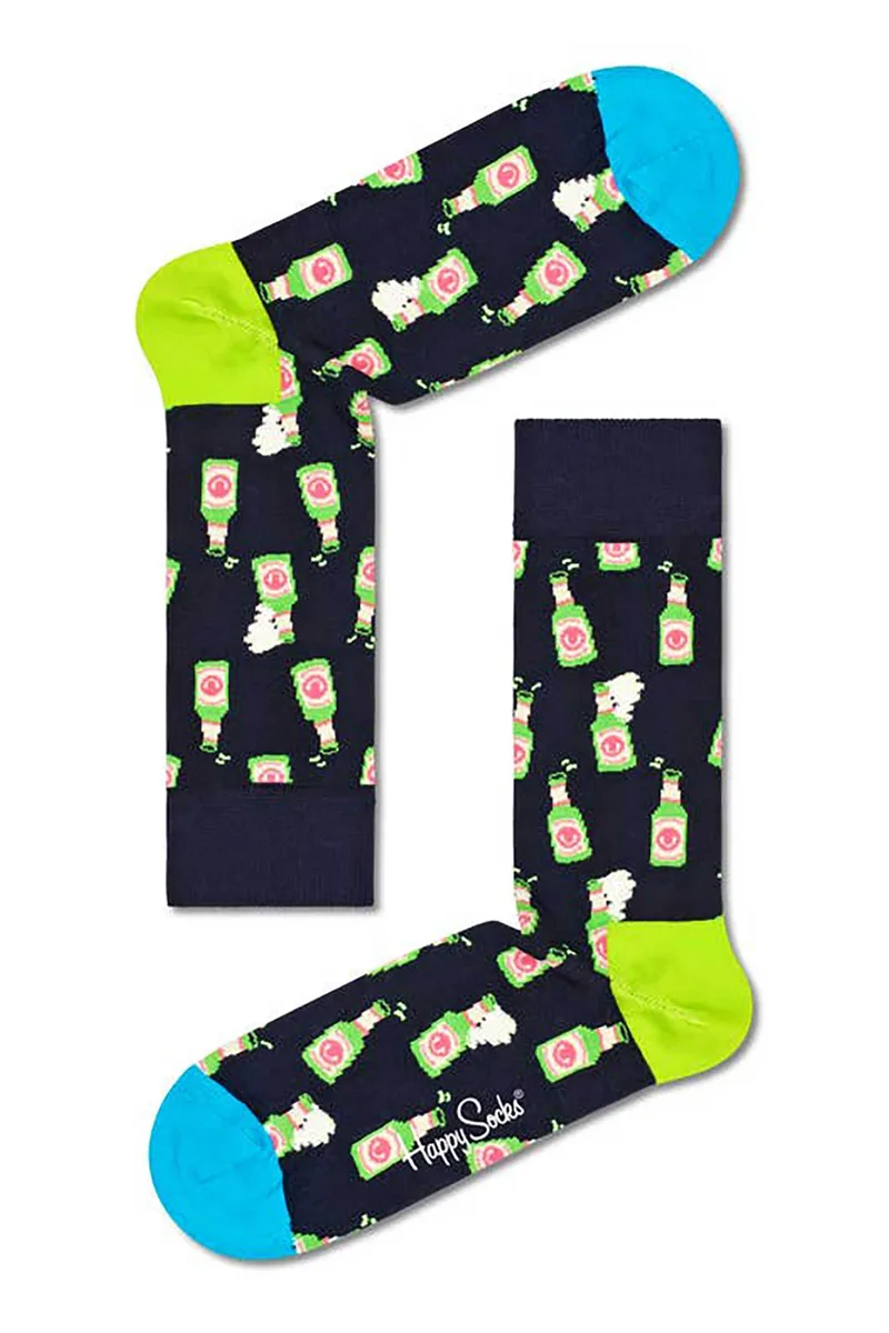 Happy Socks unisex κάλτσες "Beer" - BEE01-6500 Μαύρο