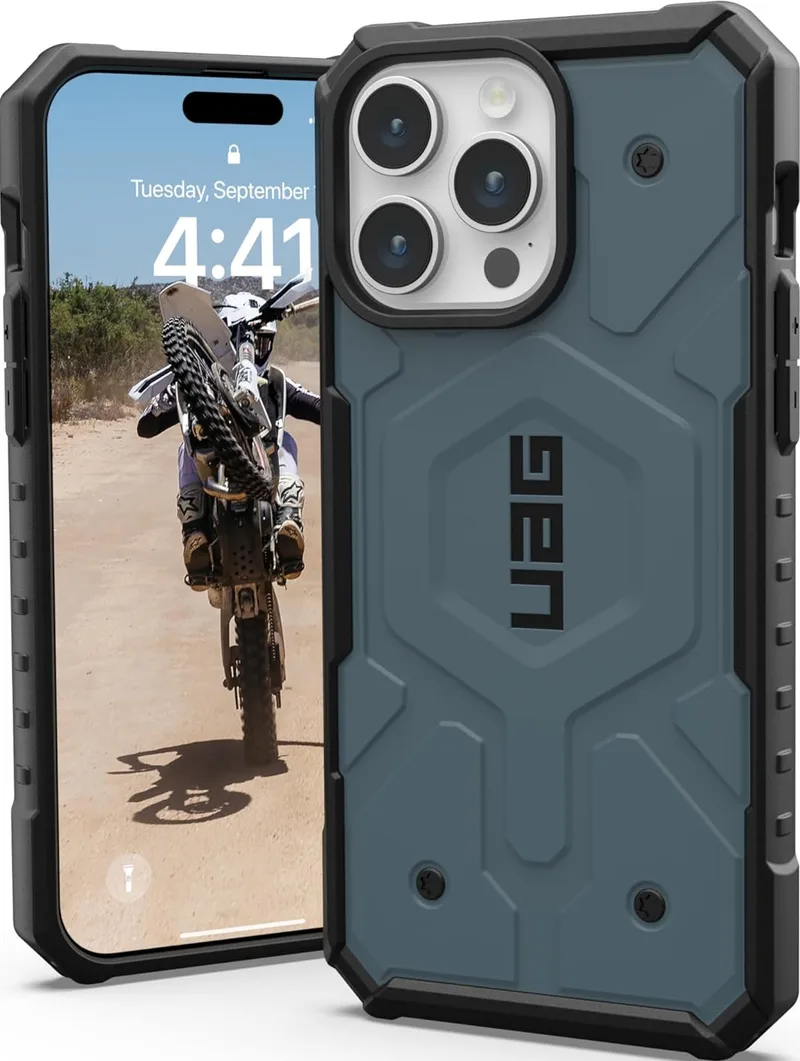 UAG Pathfinder - Ανθεκτική Θήκη MagSafe Apple iPhone 15 Pro Max - Cloud Blue (114301114151)